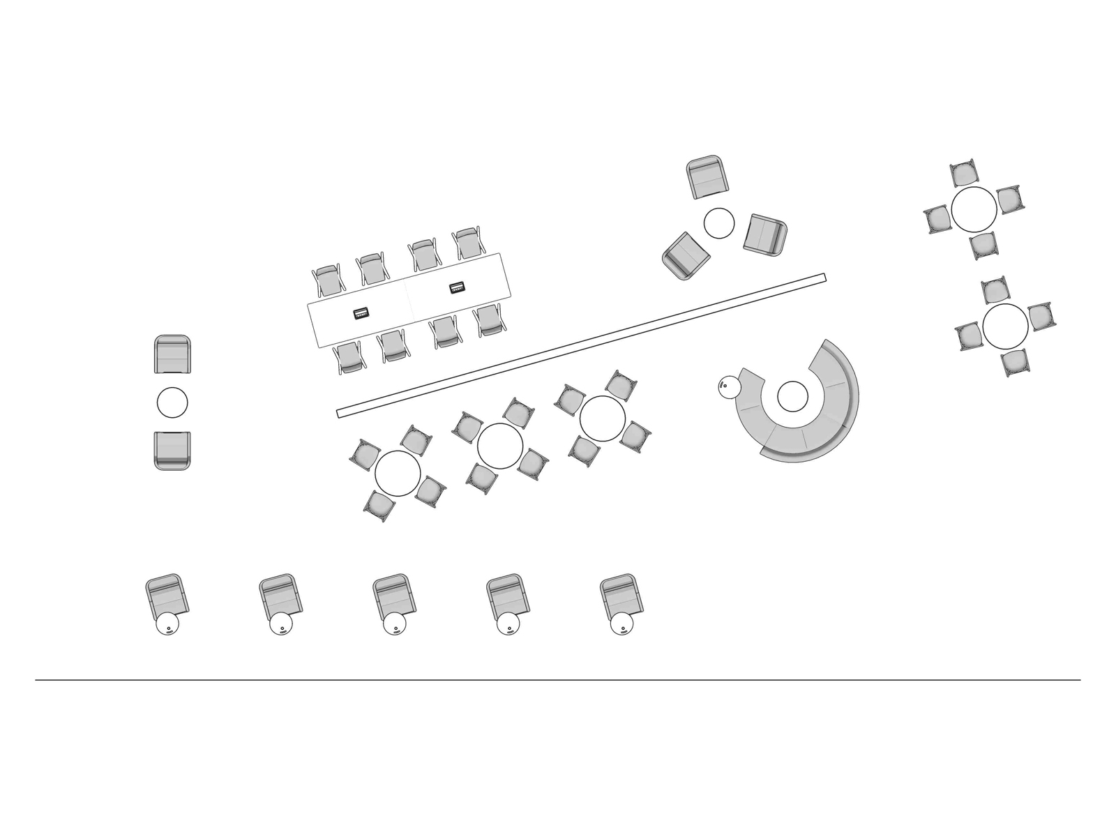 A line drawing viewed from above - A line drawing viewed from above - Common Space 002