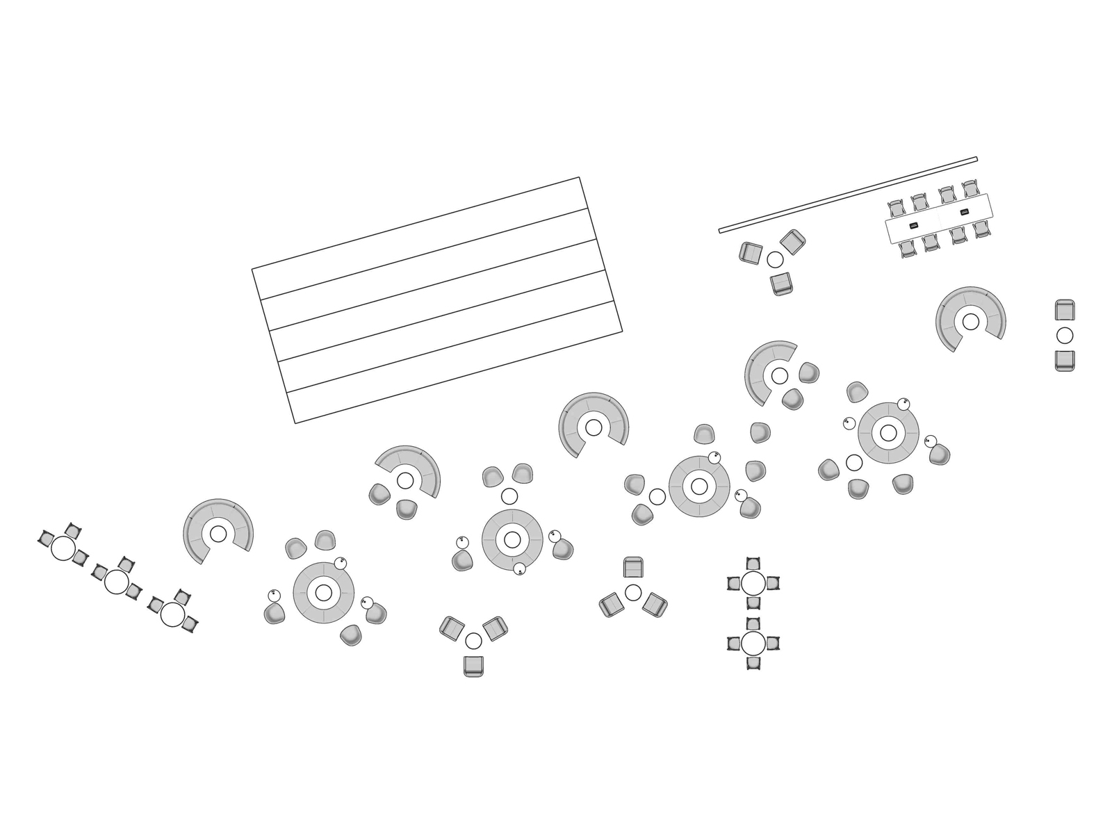 A line drawing viewed from above - Common Space 003