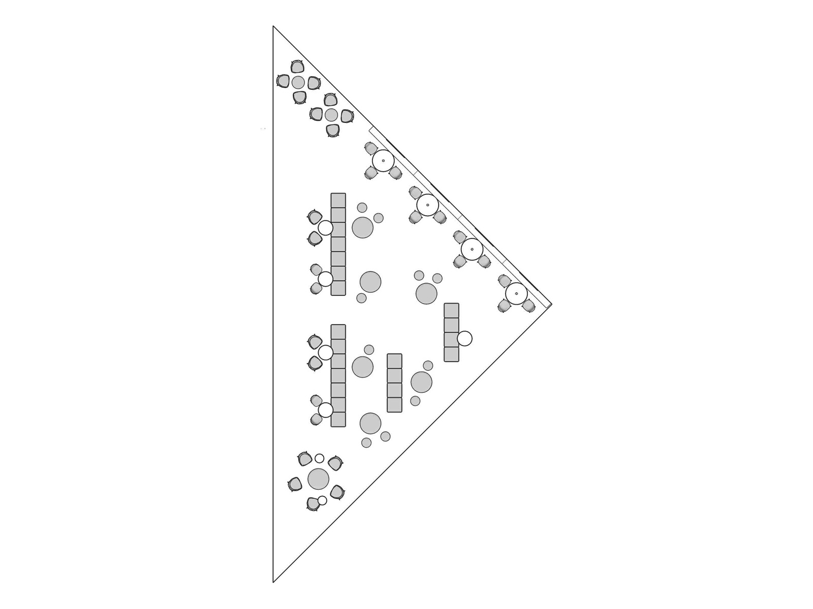 A line drawing viewed from above -  Common Space 004