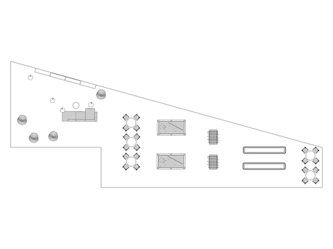 A line drawing viewed from above -  Common Space 005