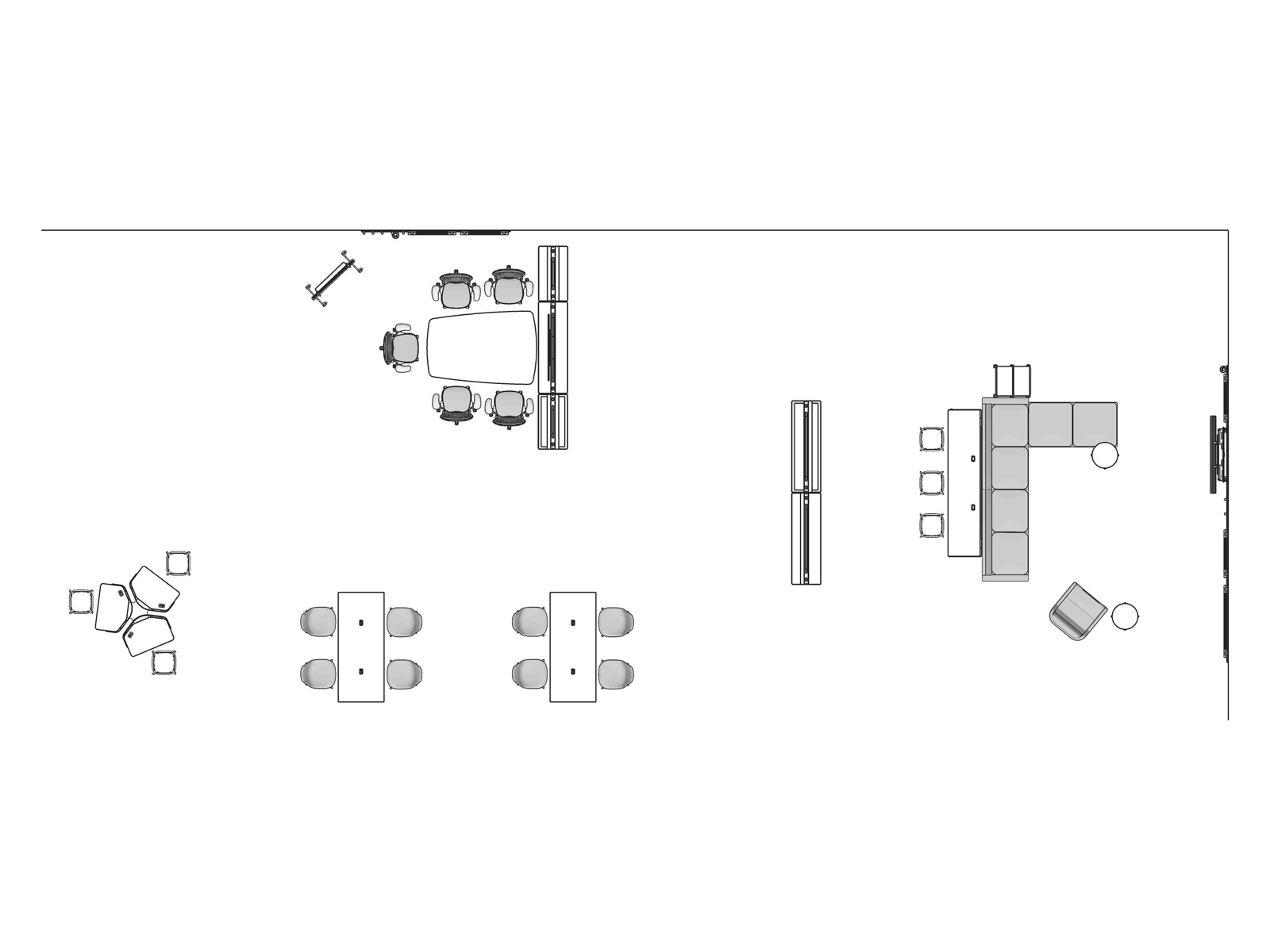 A line drawing viewed from above - Common Space 008