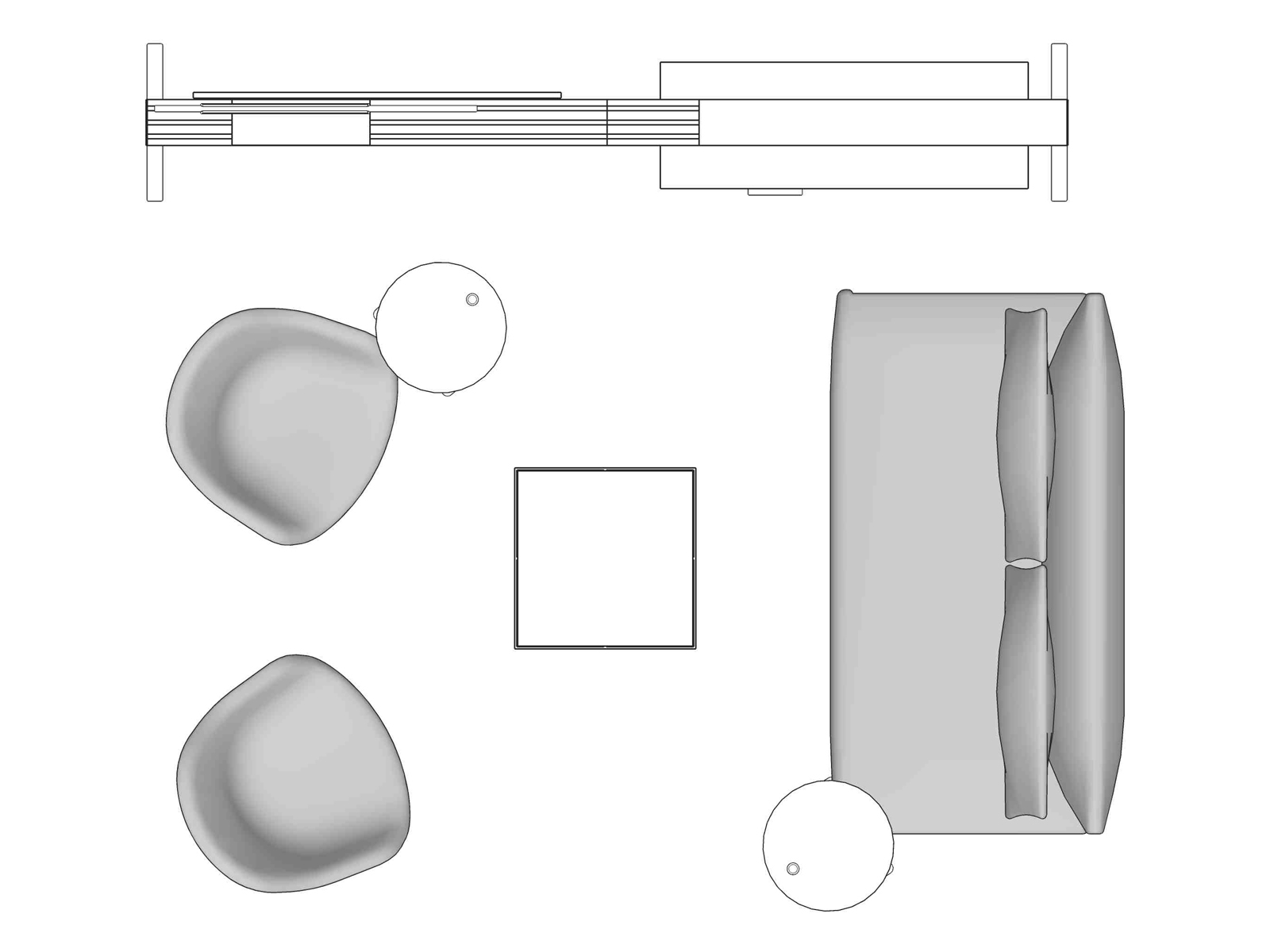 A line drawing viewed from above - Cove 048