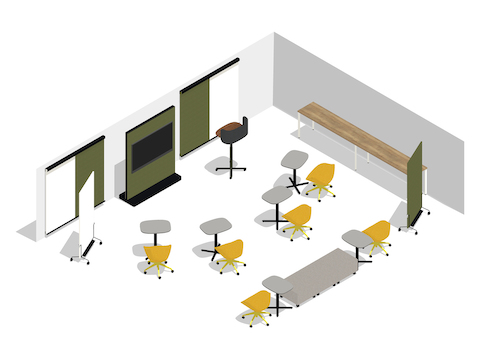 Un rendering -Meeting Space (Area riunioni) 058 EUR