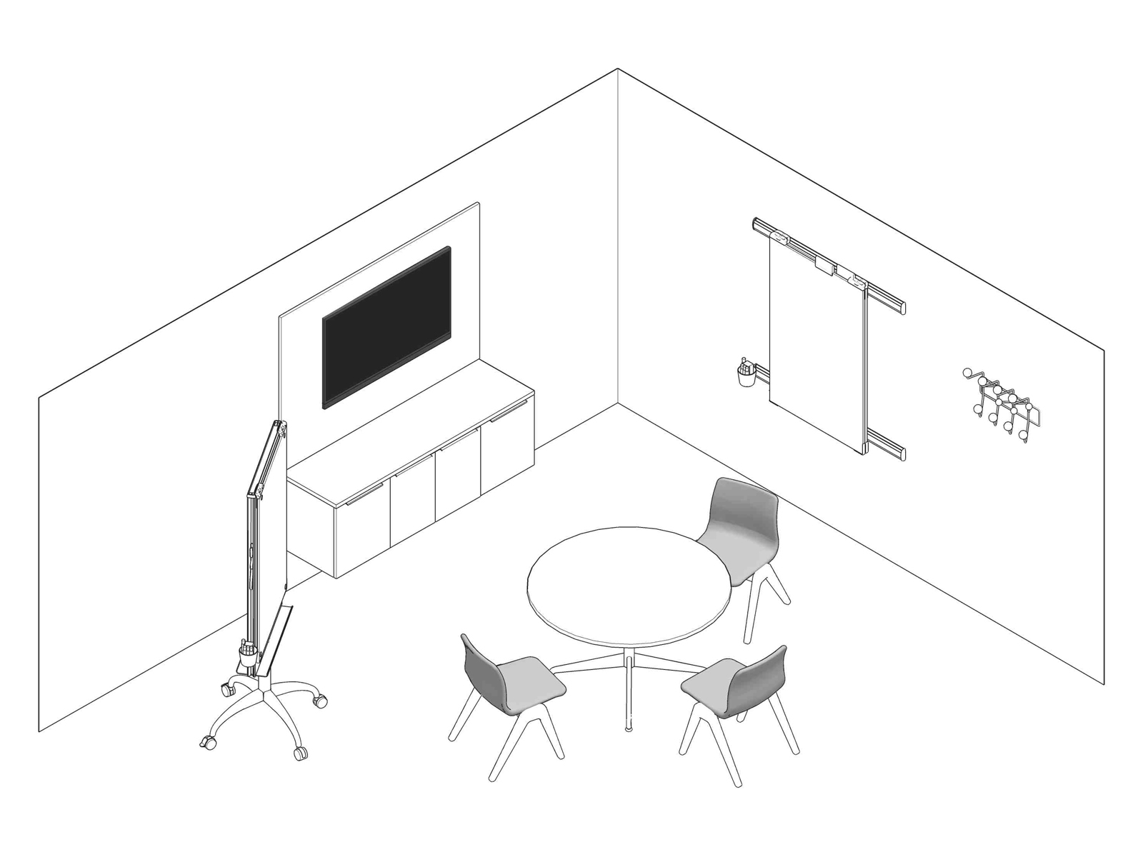 A line drawing - Exam Room 008