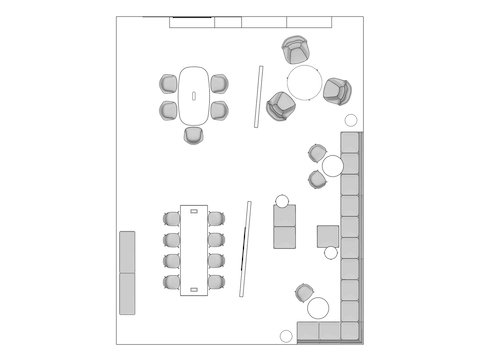 A line drawing viewed from above - Faculty Admin 003