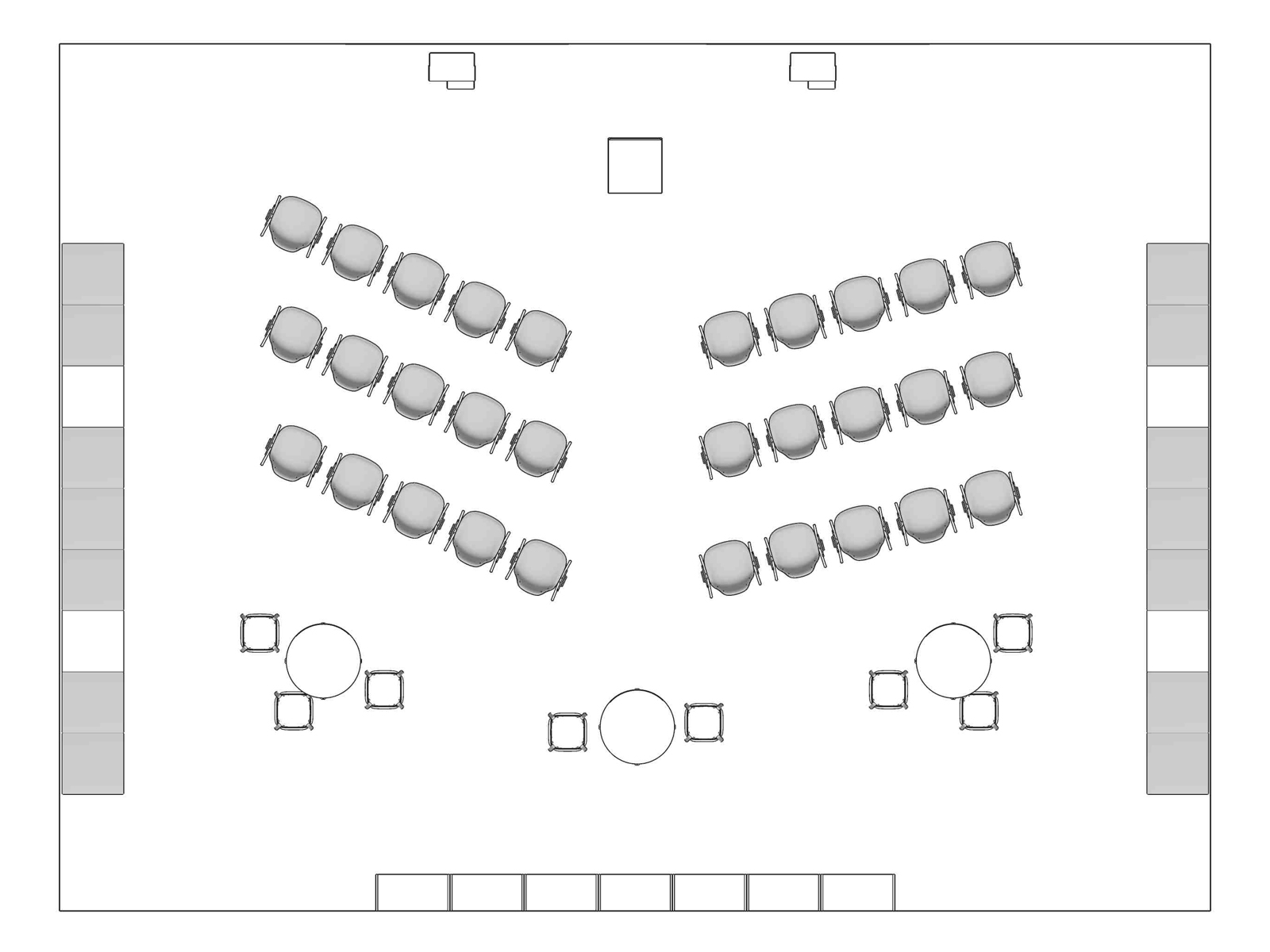 A line drawing viewed from above - Forum 001