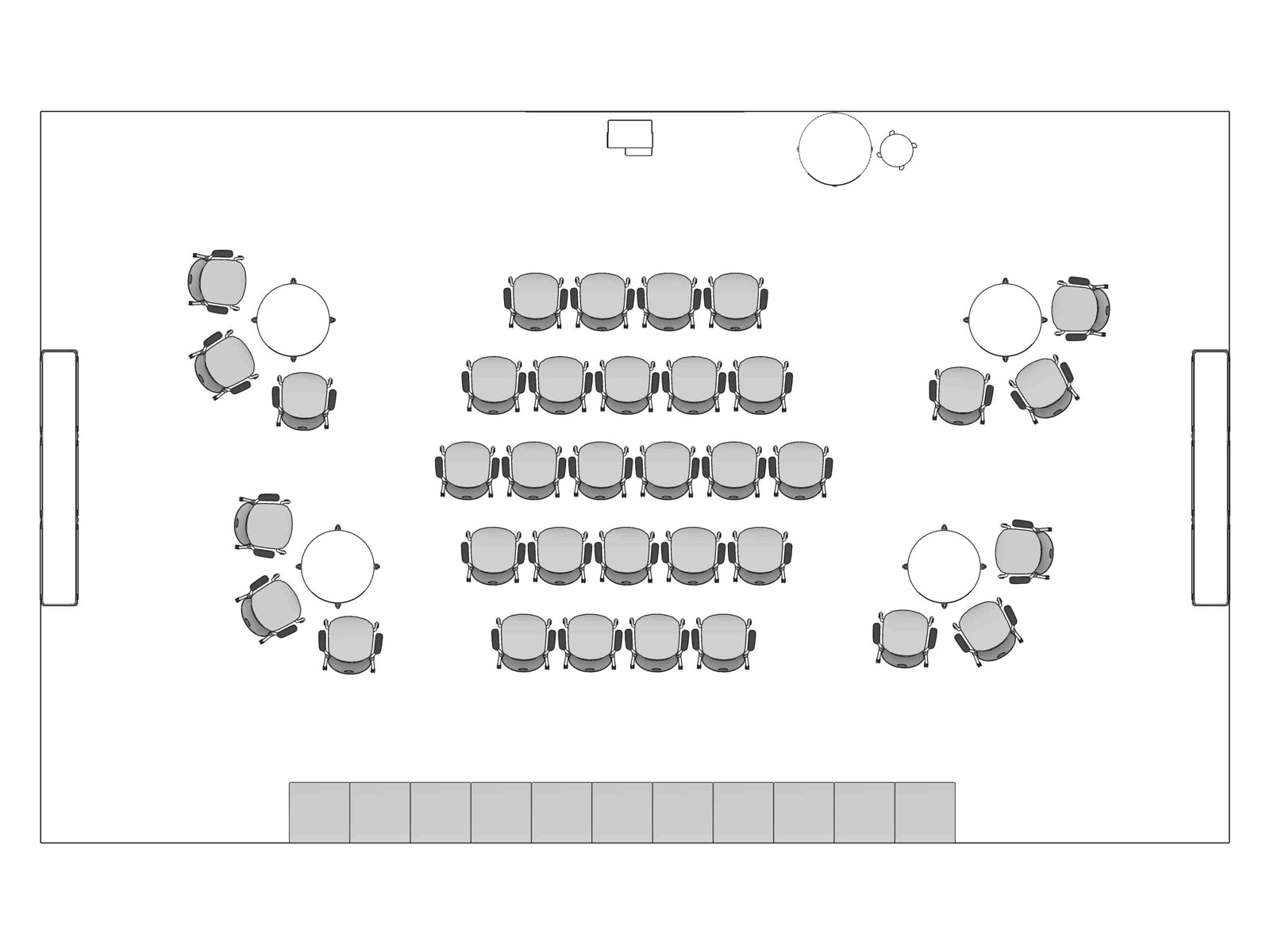 A line drawing viewed from above - Forum 006