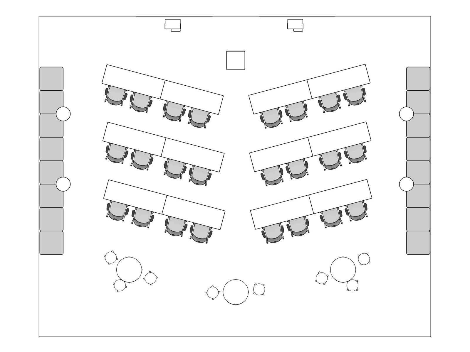 A line drawing viewed from above - Forum 012