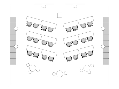 A line drawing viewed from above - Forum 012