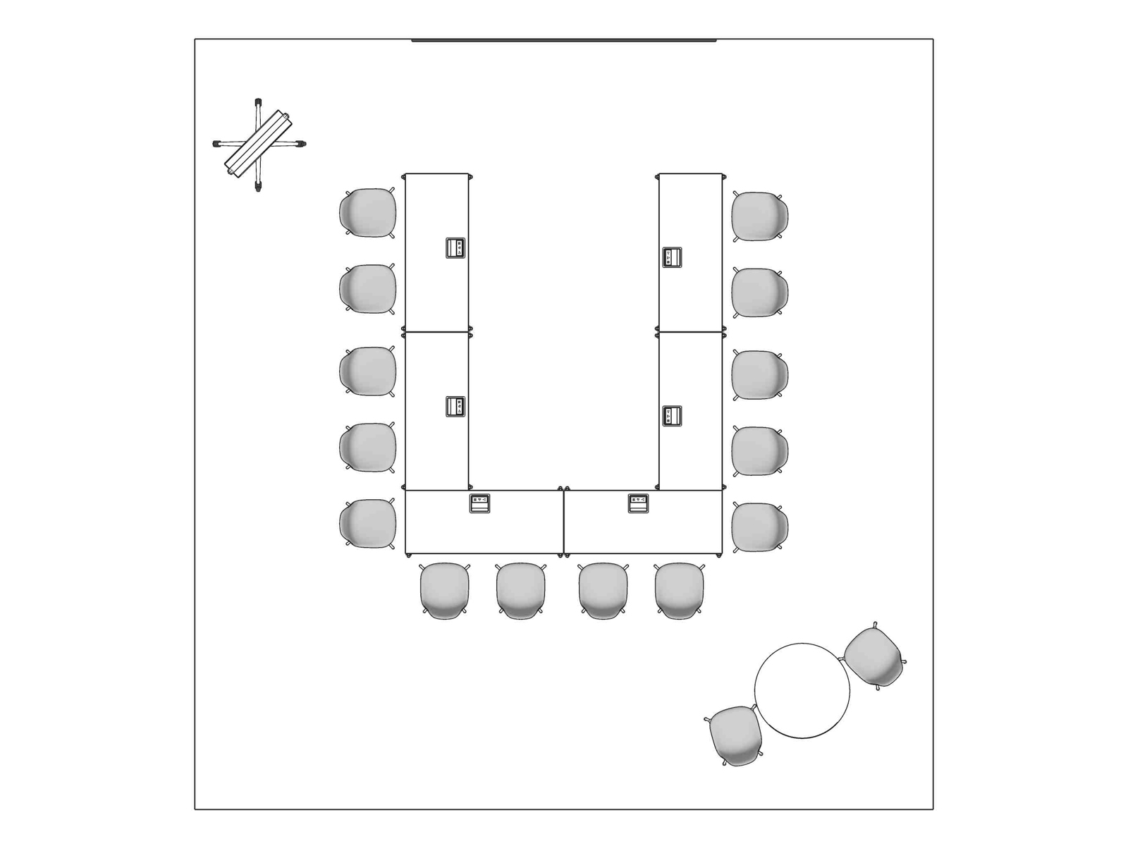 A line drawing viewed from above - Forum 013