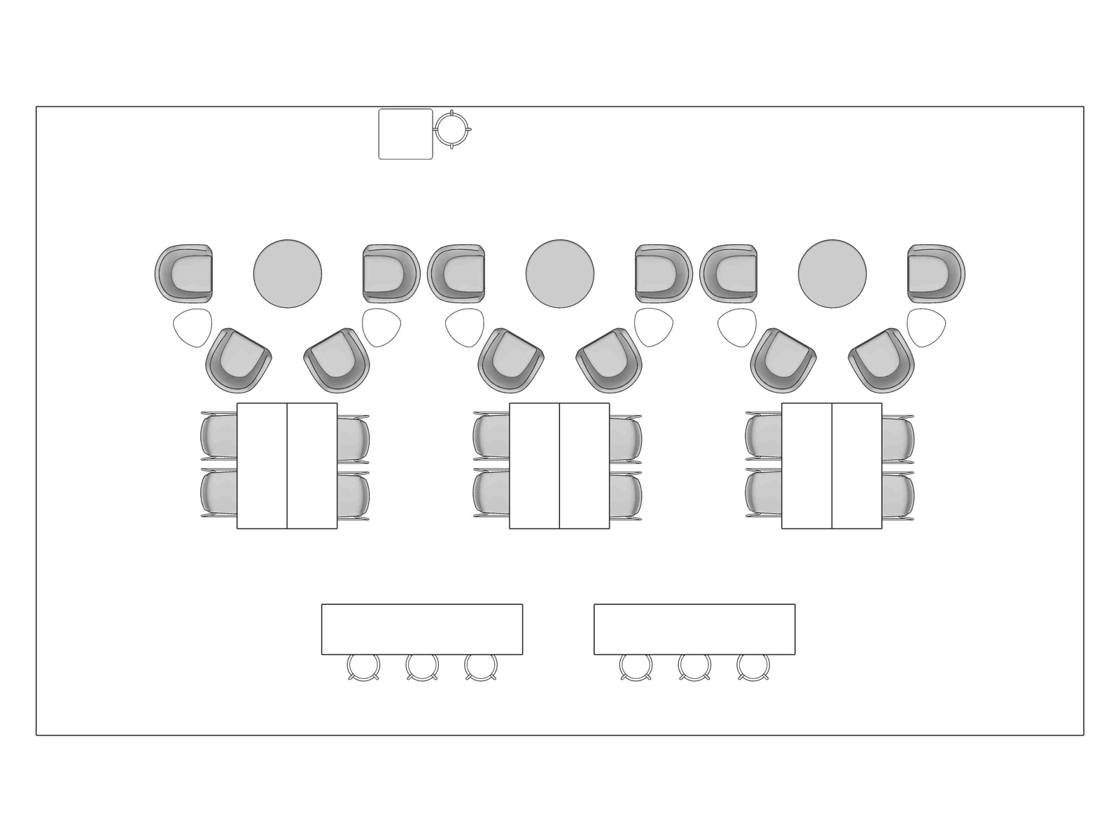 A line drawing viewed from above - Forum 017