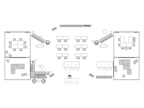 A line drawing viewed from above - Forum 023 B