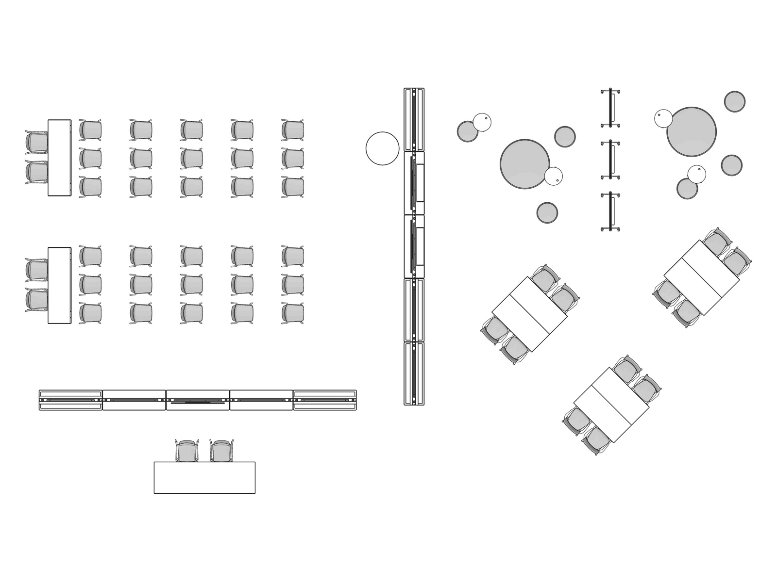 A line drawing viewed from above - Forum 024 B