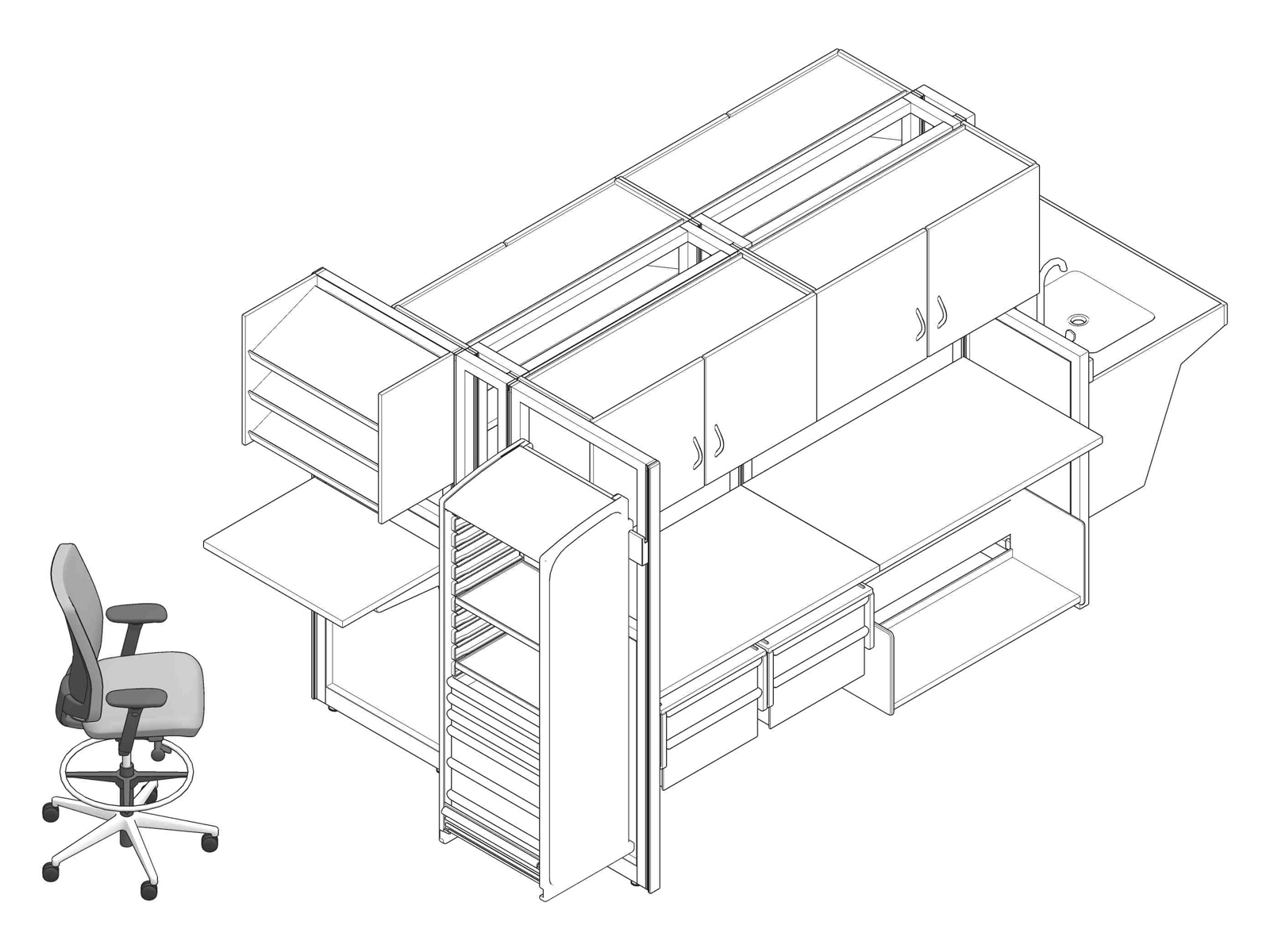 A line drawing - Laboratory 001