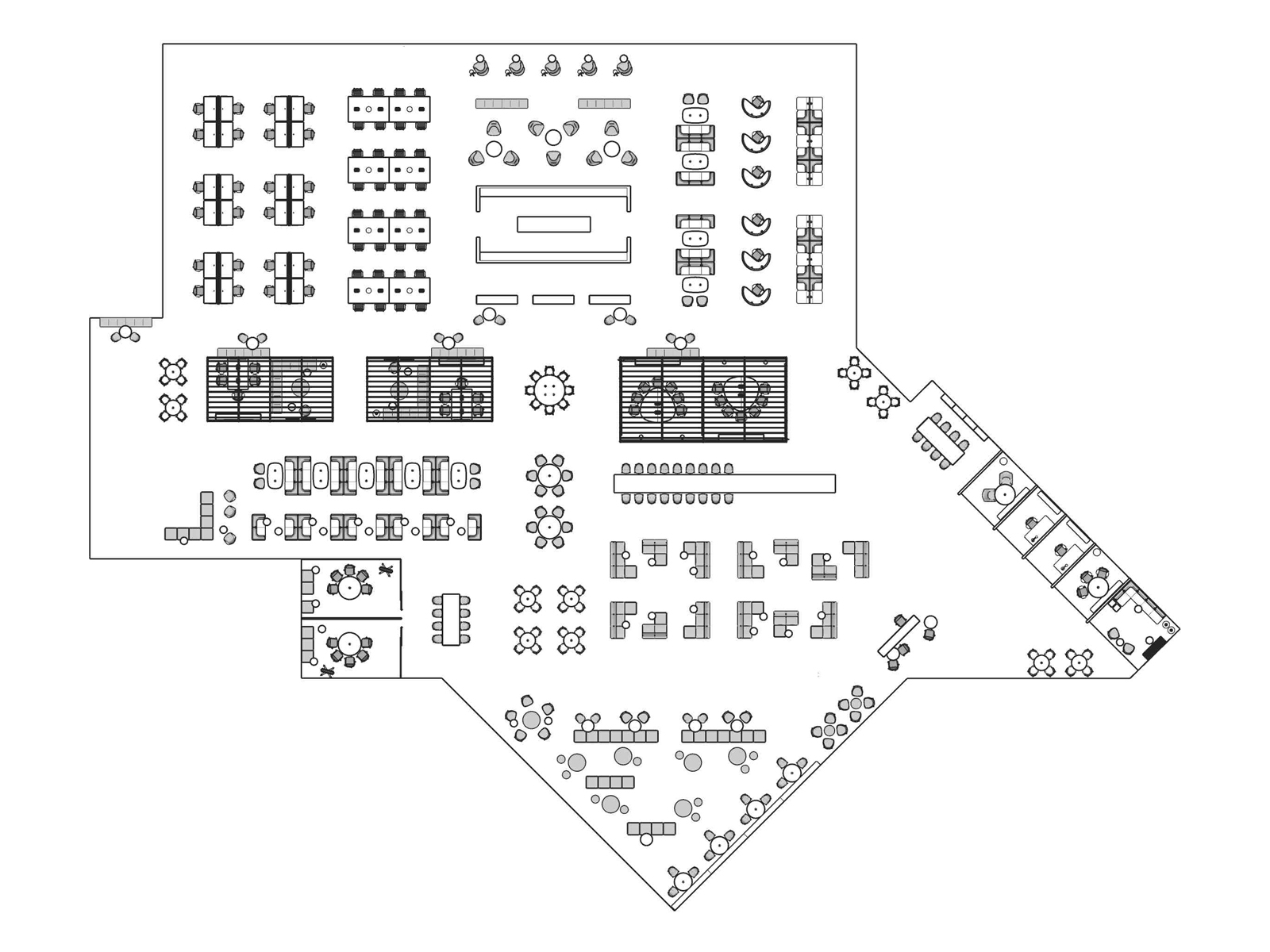 A line drawing viewed from above - Library 001