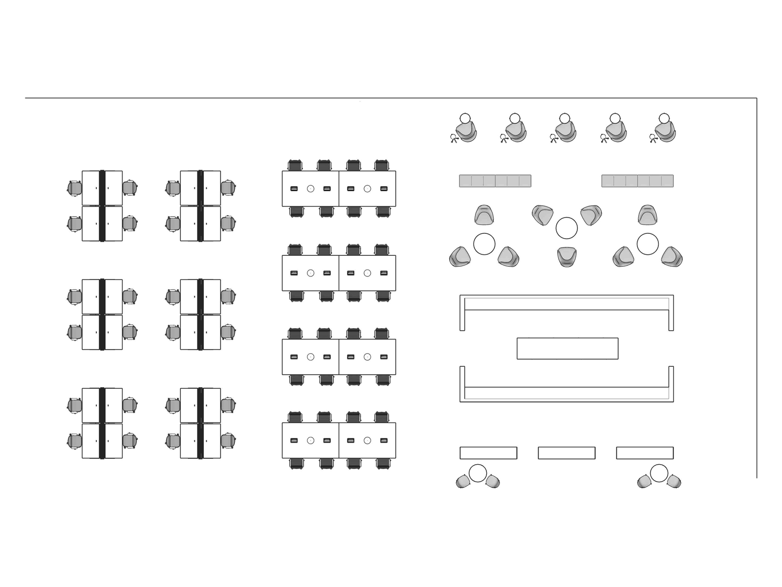 A line drawing viewed from above - Library 004