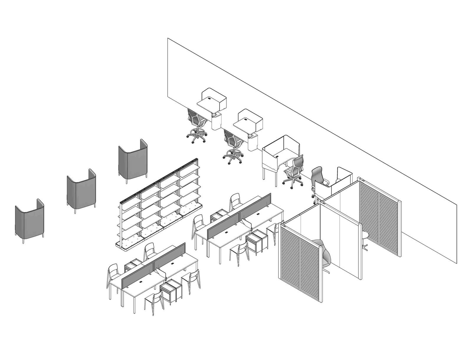 A line drawing - Library 006