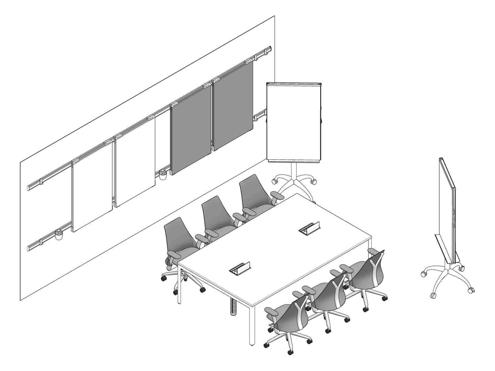 A line drawing - Meeting Space 017