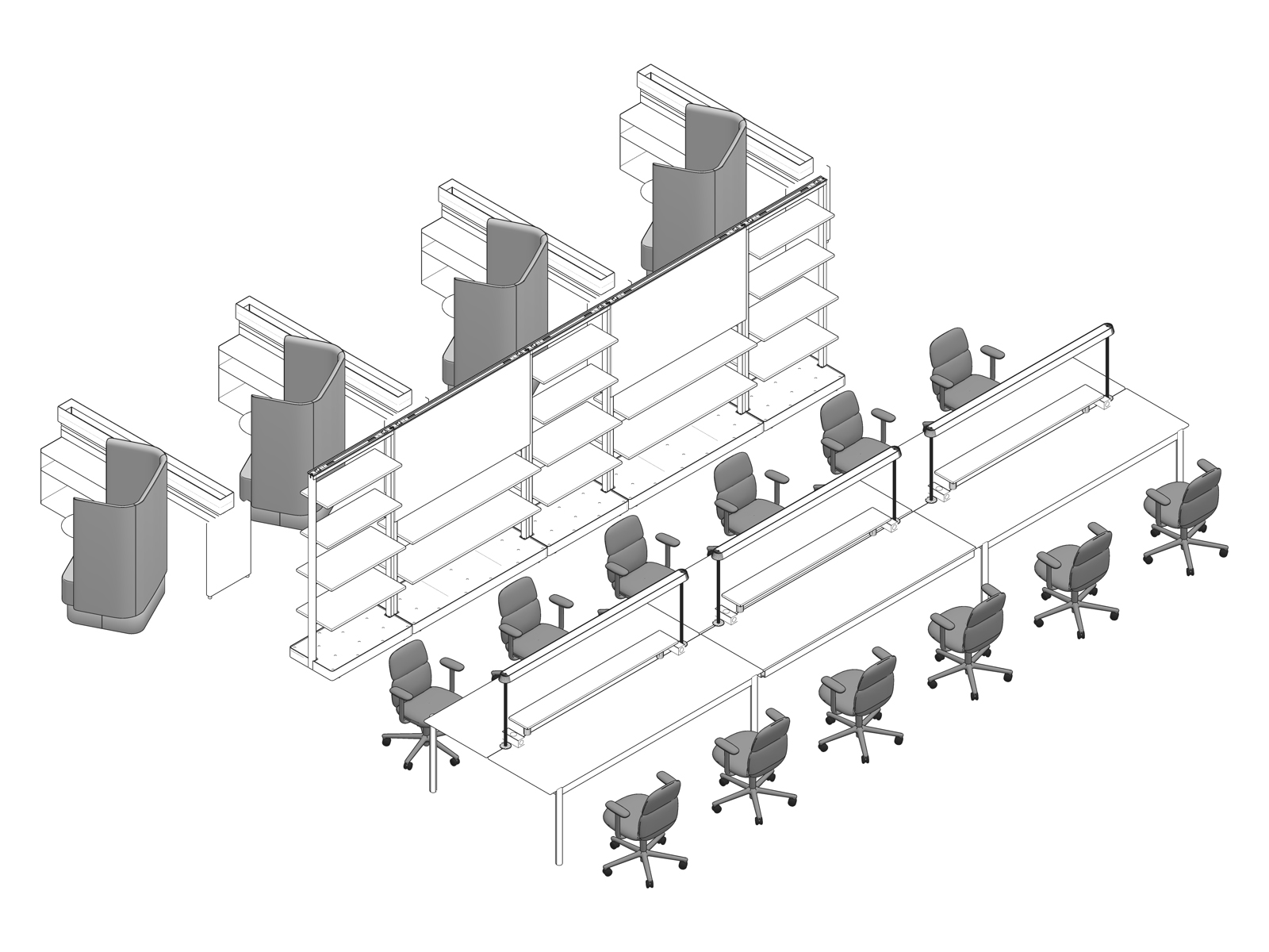 A line drawing - Study Hall 006