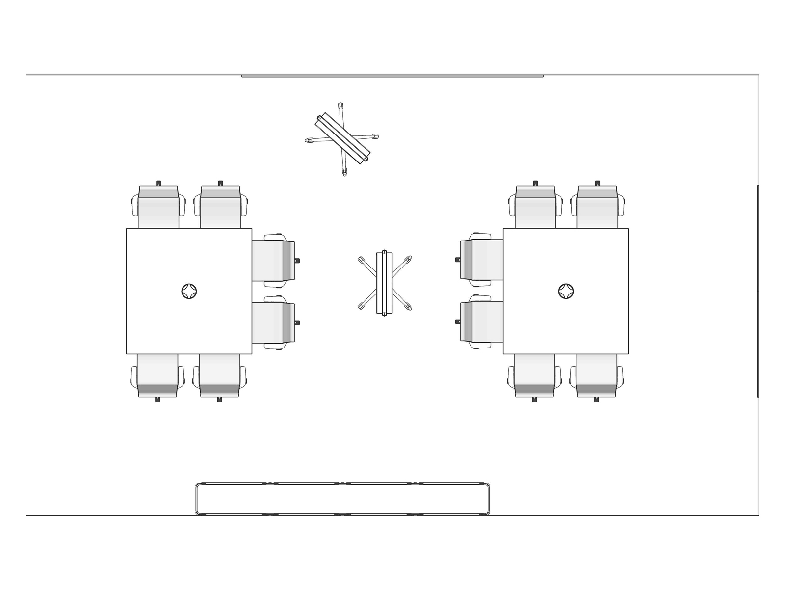 A line drawing viewed from above - Workshop 002