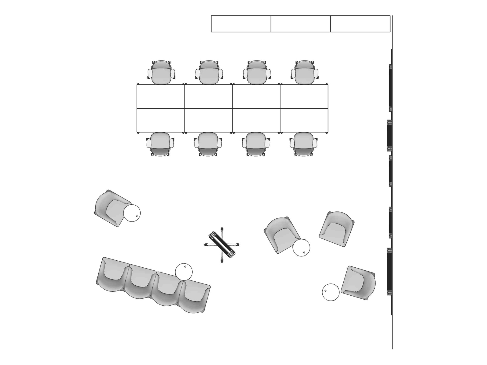 A line drawing viewed from above - Workshop 020