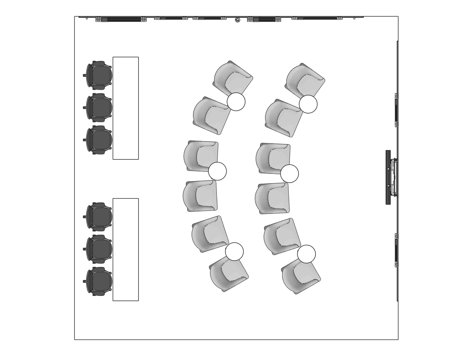 A line drawing viewed from above - Workshop 021