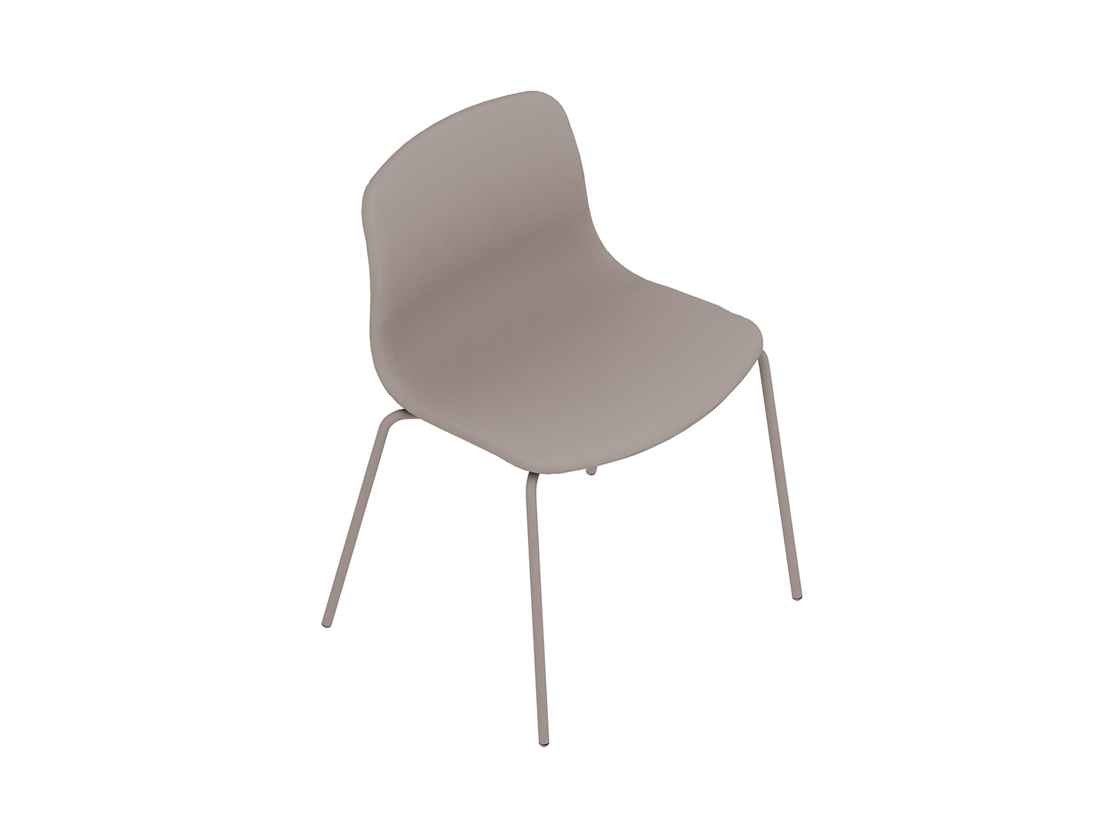 Uma renderização genérica - About A Chair–Sem braços–Base empilhável em metal–Totalmente estofada (AAC17)