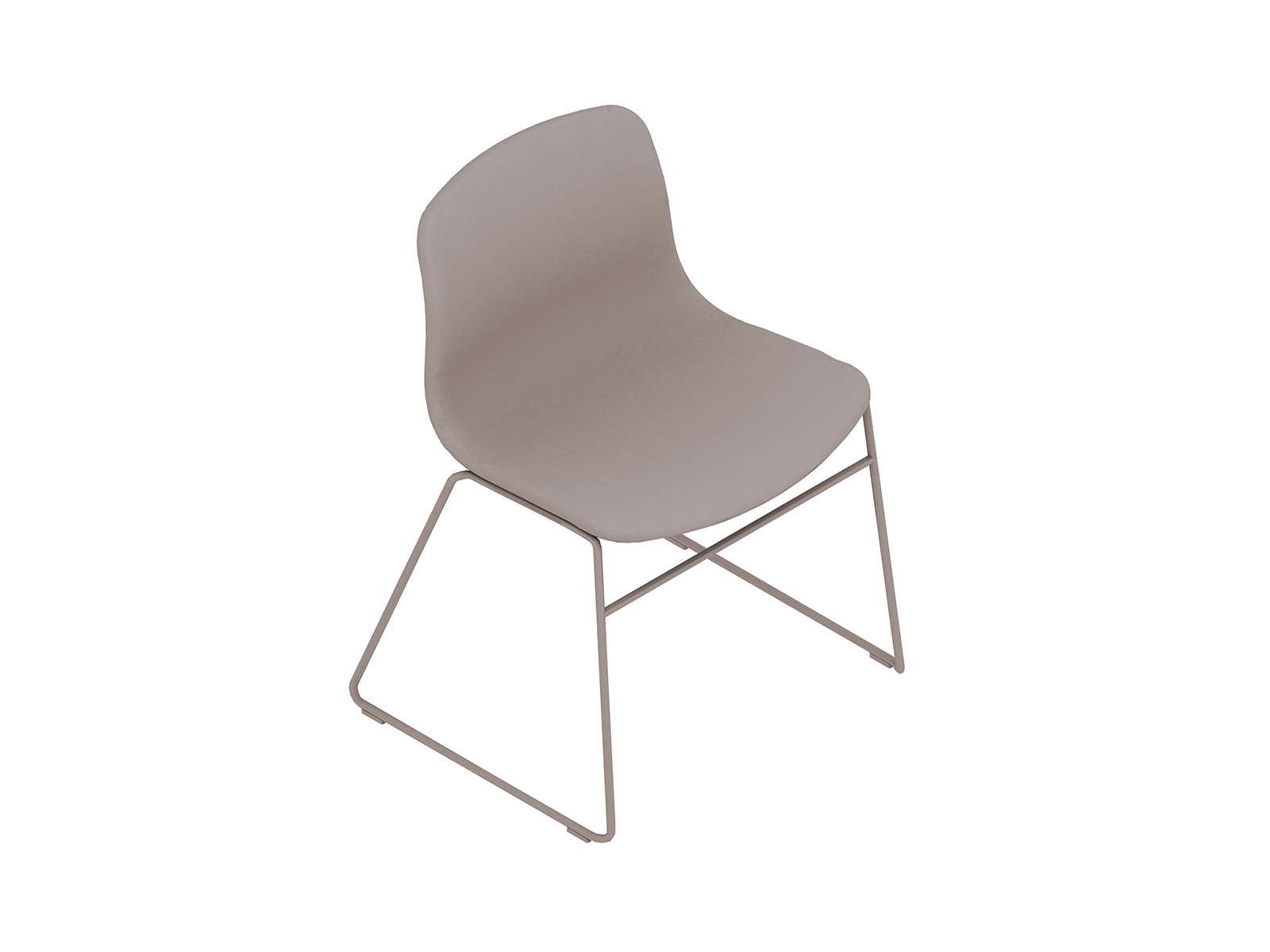 Uma renderização genérica - About A Chair–Sem braços–Base de cantiléver–Totalmente estofada (AAC09)