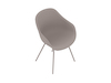A generic rendering - About A Chair–High Back–With Arms–4-Leg Metal Base–Fully Upholstered (AAC127)