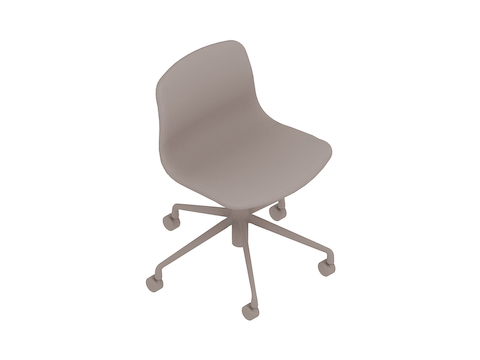 Uma renderização genérica - About A Chair Office–Sem braços–Base 5 estrelas com rodízios–Totalmente estofada (AAC51)
