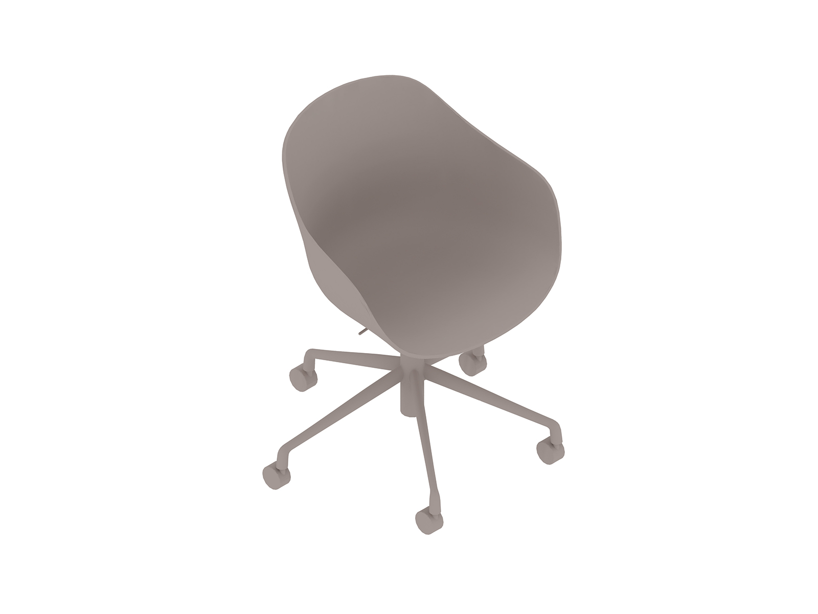 A generic rendering - About A Chair, Office–Low Arms–5-Star Caster Base (AAC252)