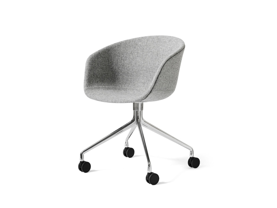 A photo - About A Chair, Office–With Arms–4-Star Caster Base–Fully Upholstered (AAC25)