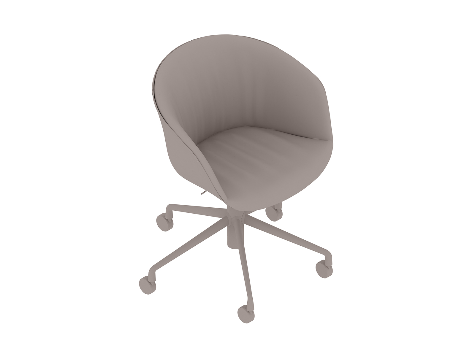 Uma renderização genérica - About A Chair, Escritório – Com braços – Base com rodízios 5 estrelas – Estofamento Soft Duo (AAC53SD)