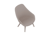 A generic rendering - About A Lounge Chair–High Back–4-Leg Solid Wood Base (AAL92)