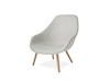 Uma foto - About A Lounge Chair – Encosto alto – Base de madeira maciça com 4 pernas (AAL92)