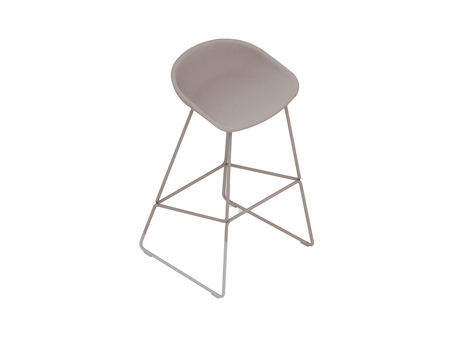 A generic rendering - About A Stool–Bar Height–Metal Base–Optional Seat Upholstery (AAS38H)