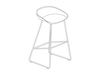 A line drawing - About A Stool–Bar Height–Metal Base–Optional Seat Upholstery (AAS38H)