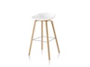 A photo - About A Stool–Bar Height–Molded Wood Base–Optional Seat Upholstery (AAS32H)