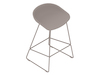 A generic rendering - About A Stool–Counter Height–Metal Base–Fully Upholstered (AAS39L)