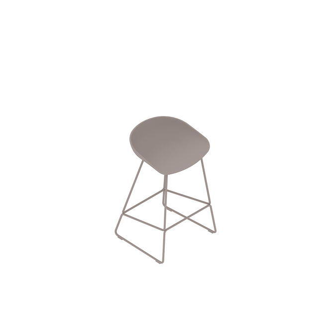 A generic rendering - About A Stool–Counter Height–Metal Base–Optional Seat Upholstery (AAS38L)