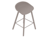 A generic rendering - About A Stool–Counter Height–Molded Wood Base–Fully Upholstered (AAS33L)