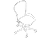 Eine Zeichnung - Aeron Stuhl – Größe C – ohne Armlehnen