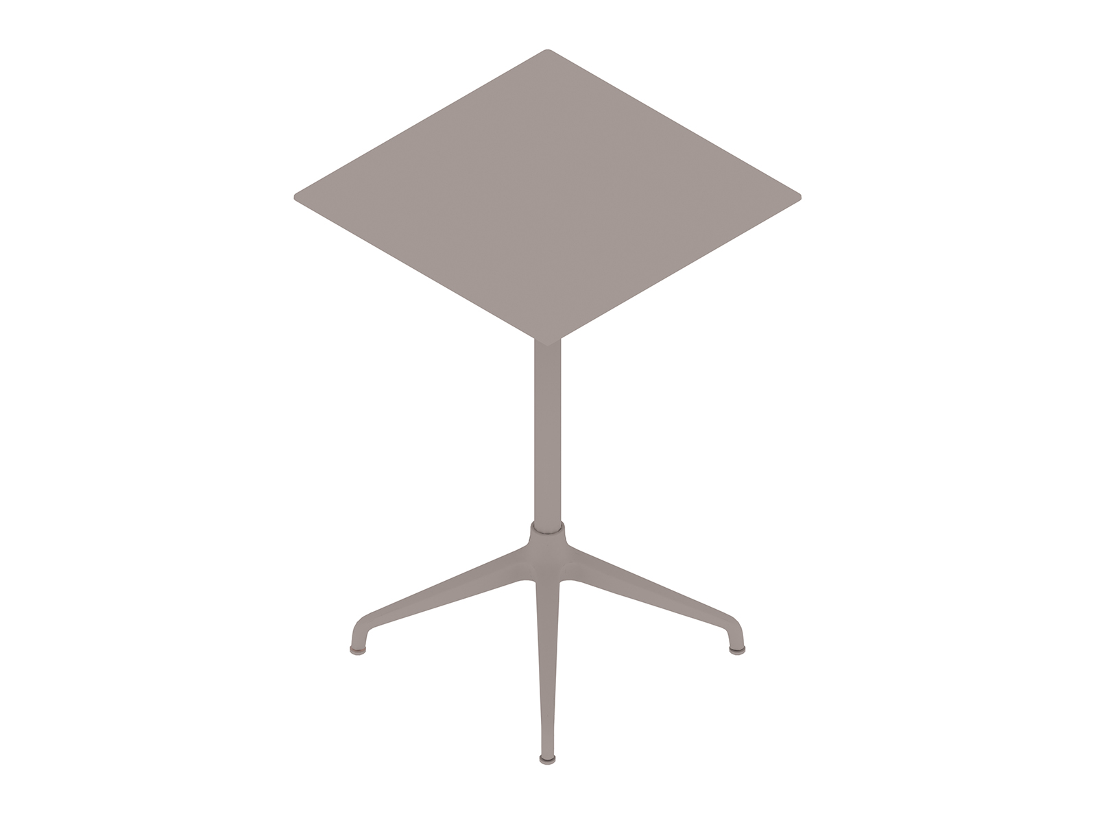 Een generieke rendering - Ali-tafel op barhoogte–vierkant