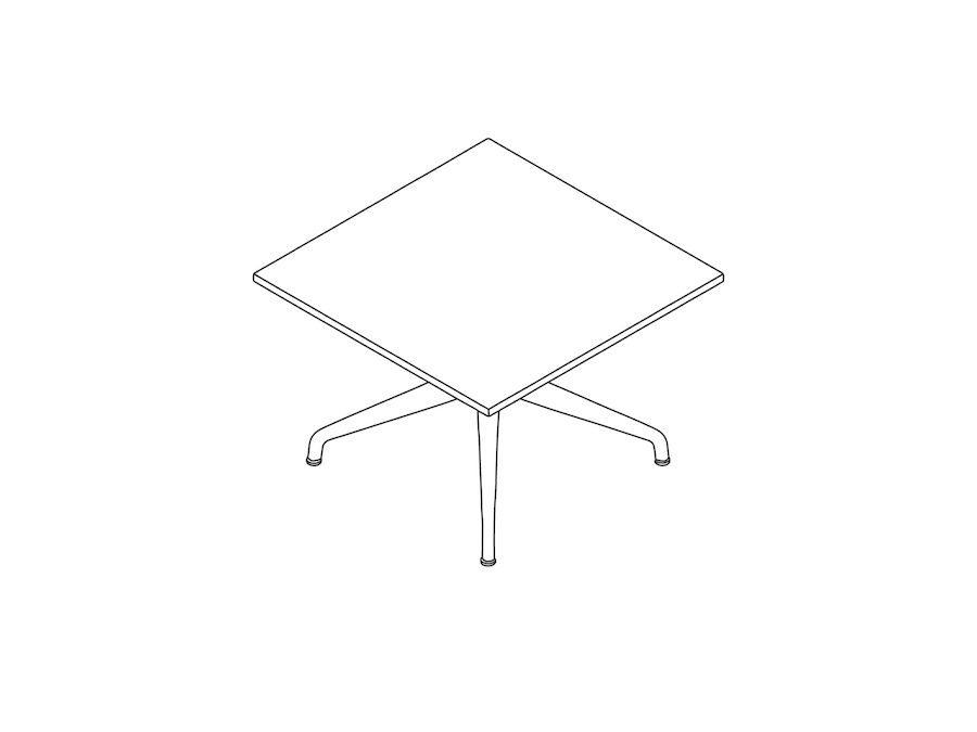 A line drawing - Ali Coffee Table–Square