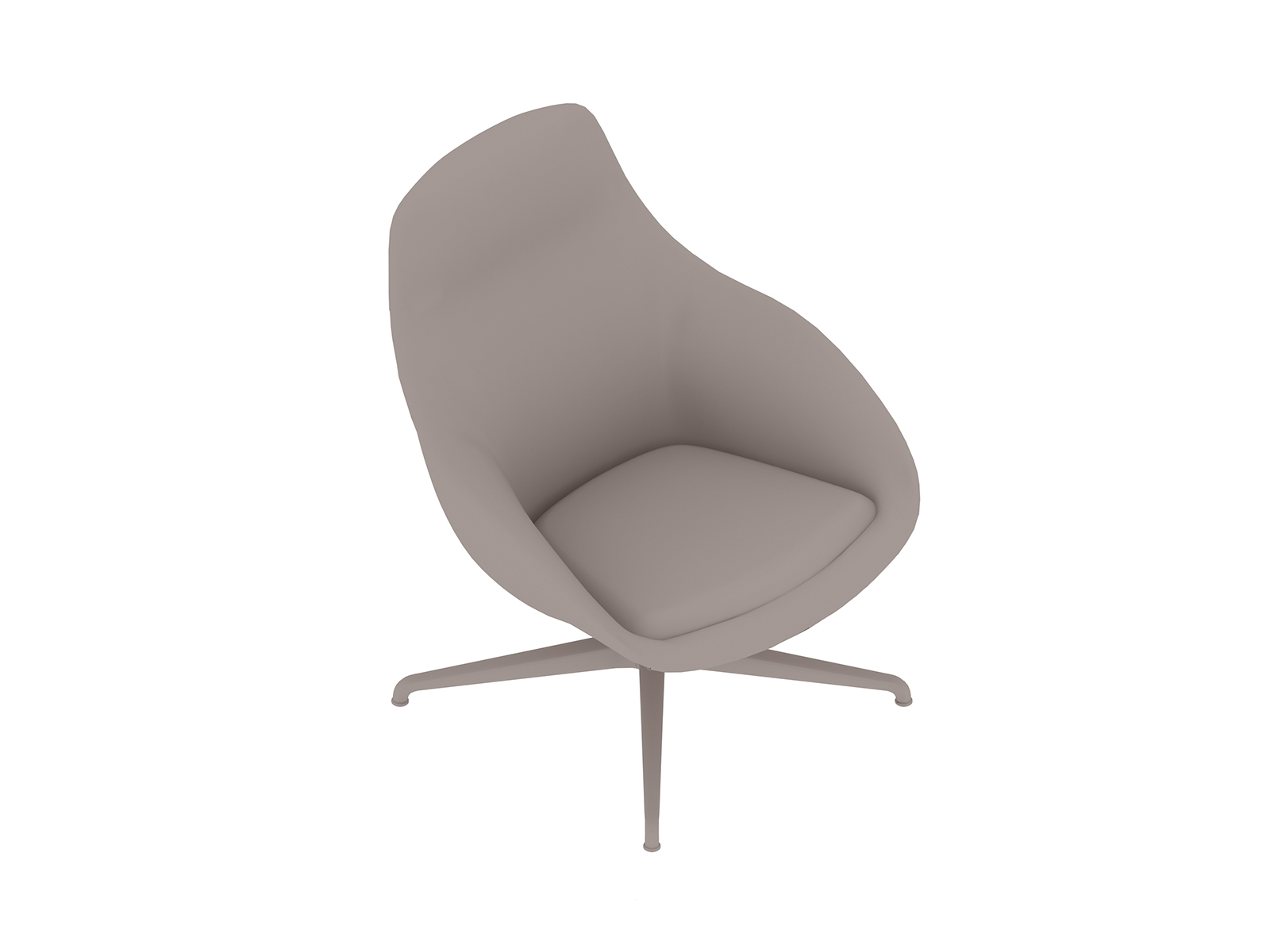 Un rendering generico - Seduta lounge Always–Base girevole
