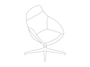A line drawing - Always Lounge Chair–Swivel Base