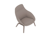 A generic rendering - Always Lounge Chair–Wood Base