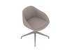 A generic rendering - Always Side Chair–4-Star Swivel Base