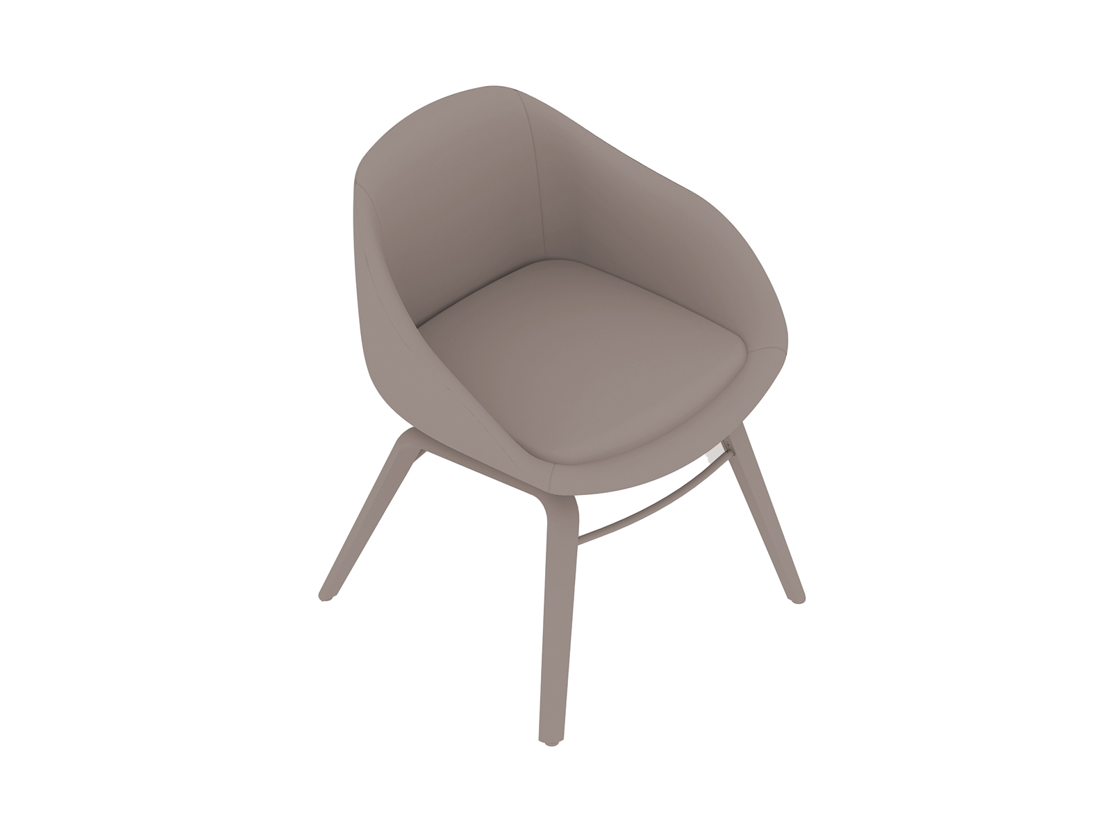 A generic rendering - Always Side Chair–Wood Base