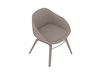 A generic rendering - Always Side Chair–Wood Base